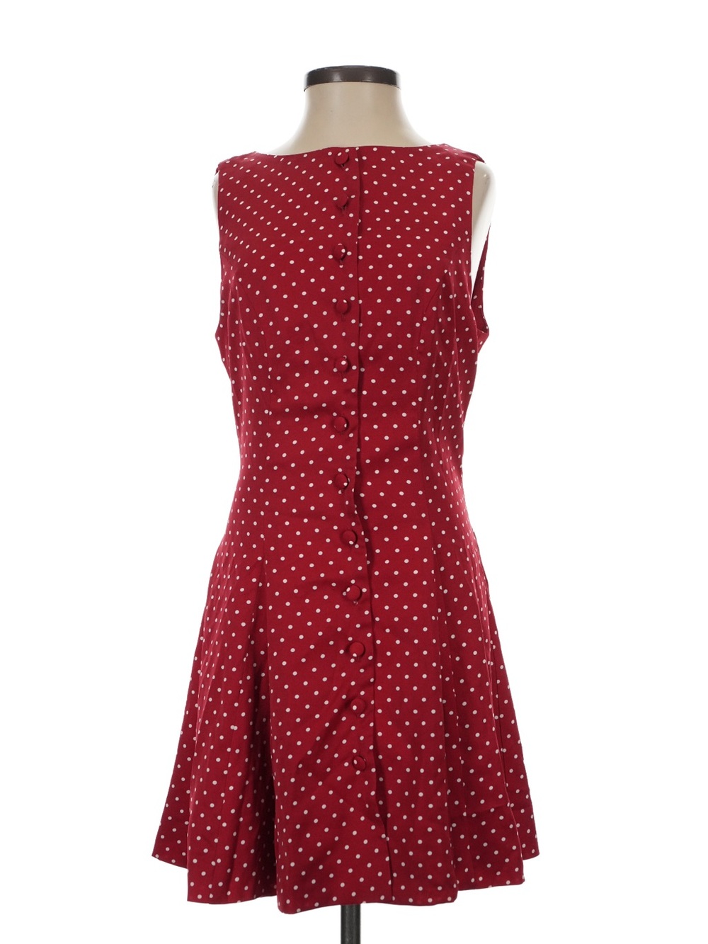 Commense Polka-Dot Sleeveless Tie-Back Dress - Size XS - Picture 9 of 15